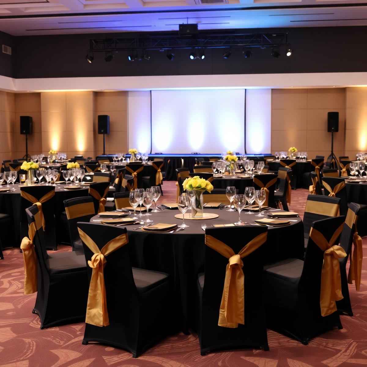 Corporate event production setup by Rental Setups